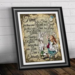 Alice in Wonderland Wall Art, Dictionary Art Print, Love Quotation, Unique Home Decor - thumbnail 3