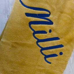 Personalised Embroidered Named Blanket/Throw, Picnic Blanket, New Home Gift, Mothers Day With Name, Christmas Gift - thumbnail 3