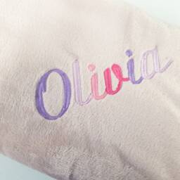 Personalised Embroidered Named Blanket/Throw, Picnic Blanket, New Home Gift, Mothers Day With Name, Christmas Gift - thumbnail 2