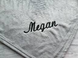 Personalised Embroidered Named Blanket/Throw, Picnic Blanket, New Home Gift, Mothers Day With Name, Christmas Gift - thumbnail 1