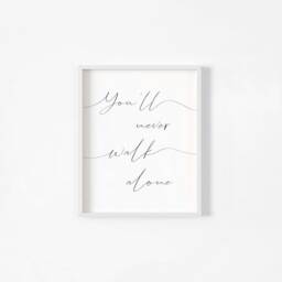 You'll Never Walk Alone Wall Print, Liverpool Art, Home Prints, Decor, Football, House Warming Gift, Dad Celtic, A3, A4, A5 - thumbnail 2