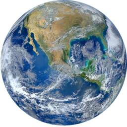 Earth Sticker - Globe Wall Decal Planet Room Decor Reusable Fabric Vwaq-Pas26 - thumbnail 3