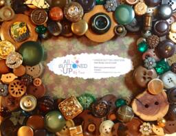 Alaska ~ Button Picture Frame in Brown & Green Travel Vacation Outdoorsy Rustic Home Decor For 4x6 Photo - thumbnail 1
