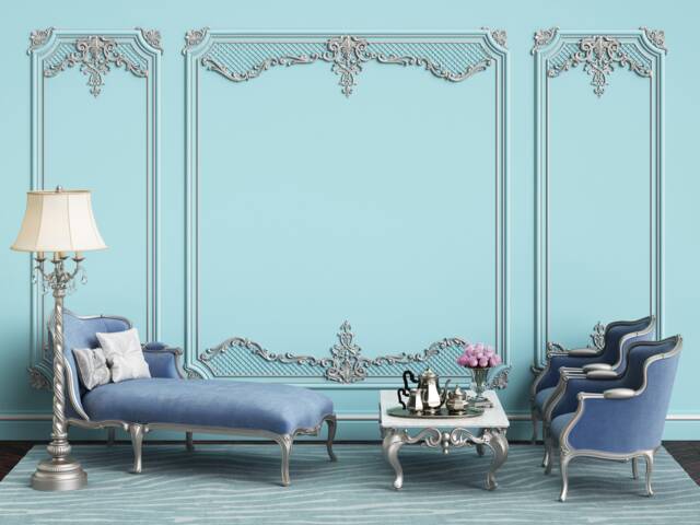 3D Cornice Wall Mural, European Classic Decor, Peel & Stick Wallpaper - image 1