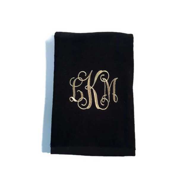 Personalized Beach Towel Embroidered With Custom Monogram. 100% Cotton Terry Velour Towel - image 1