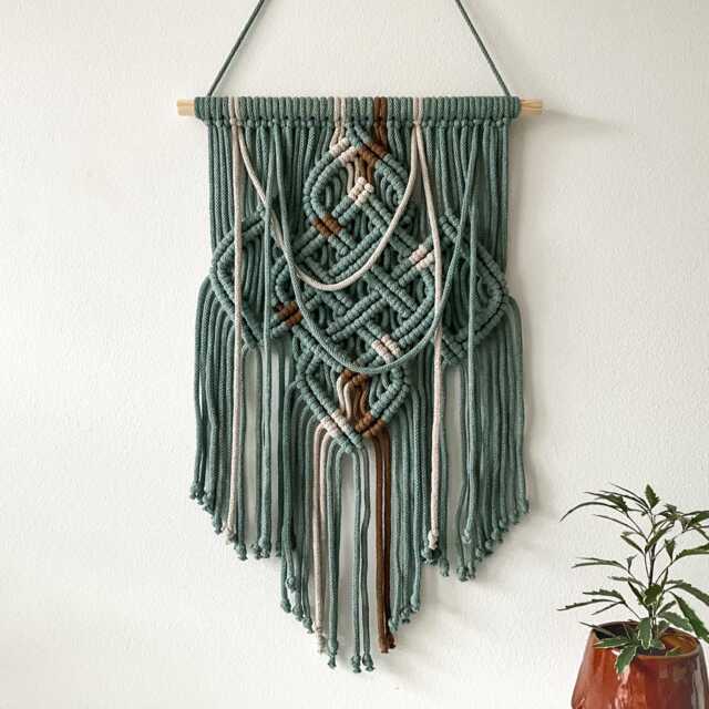 Celtic Knot Wall Art, Irish Blessing Tapestry Made in Ireland - image 1