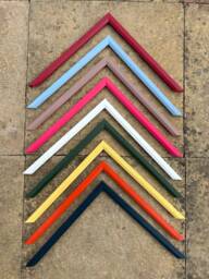 Hand Painted Bevelled Picture Frame - Custom Farrow & Ball Colors