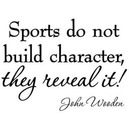 Vwaq Sports Do Not Build Character They Reveal It, Inspirational Wall Art Quote Motivational Vinyl Decal Decor - V2 - thumbnail 2