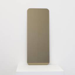 Quadris??? Rectangular Bronze Tinted Frameless Contemporary Mirror, Xl