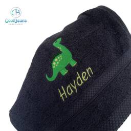 Dinosaur Towel - Personalised Face Cloth/Hand Bath -Dino - thumbnail 3