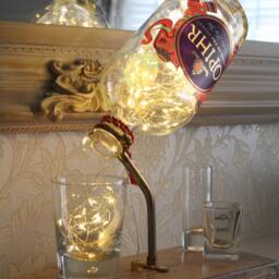 Opihr Bottle Light - 70Cl. Unique Lamp & Gin Lover Gift For The Home - thumbnail 3