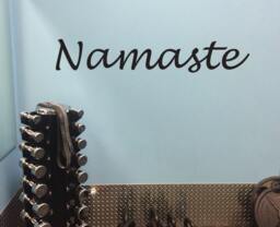 Yoga Wall Decal, Namaste Decor, Sticker For Or Mirror. Studio Sign, Vinyl Graphic. 075 - thumbnail 1