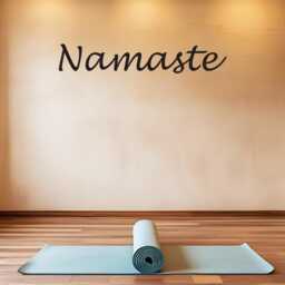 Yoga Wall Decal, Namaste Decor, Sticker For Or Mirror. Studio Sign, Vinyl Graphic. 075 - thumbnail 2