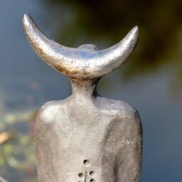 "Mystical Ceramic Figure ""The Horned Man" - thumbnail 3