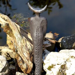 "Mystical Ceramic Figure ""The Horned Man" - thumbnail 2