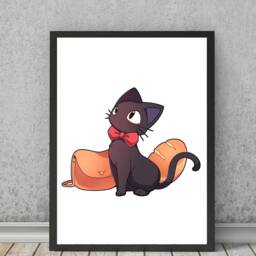 studio Ghibli Fanart Print Totoro, No Face, Jiji - Anime Decor - thumbnail 2