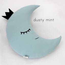 Crescent Moon Cushion With Glitter Crown For Nursery Decor Baby Shower Gift Idea Dreamy Pillow Infant Boy Canopy Sky Bed Newborn Girl Teepee - thumbnail 4