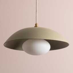 Green Dusk Ceramic Lamp Shade & Pendant Set - thumbnail 3