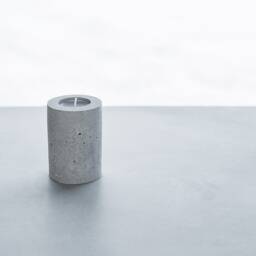 Modern Concrete Candle Holder Handmade Elegant Home Decor - thumbnail 2