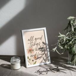 All Good Things Are Wild & Free Print - Daisy Flower, Spring Summer Floral, Henry David Thoreau, Nature Art, Inspirational Quote, Modern - thumbnail 3