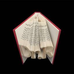 Dr.r - Doctor Phd Graduate Graduation Gift Professor 3 Letters Folded-Book Art Sculpture Unique Custom Personalized - thumbnail 3