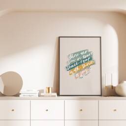 Psalm 1265 Print, Hand-Lettered Christian Family Wall Art Faith Print Religious Gift, Gift Ideas, Joy - thumbnail 1