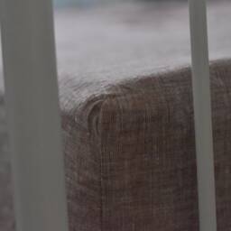 Linen Fitted Sheet in A Rose Brown Color Queen King Twin 100% Flax Stonewashed & Soft Sheet Brown Linen Bedding - thumbnail 3