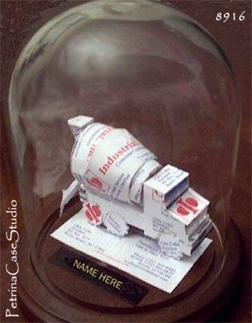 Cement Mixer Truck Sculpture Custom Business Card Art, Concrete Lover Gift - image 1