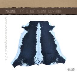 Cowhide Rug - Large, Black & White Shiney Cow Hide Hair On Carpet Skin Animal That Would Make Any Room More Luxurious & Stylish - thumbnail 1