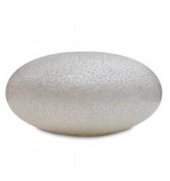 stunning White Mother Of Pearl Ovo Table Lamp Elara Oyster Shell Unique & Unusual Eco-Chic Lighting - thumbnail 3