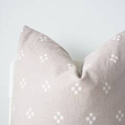 Block Print Pillow Cover Hmong Indigo Dyed Textile - thumbnail 2