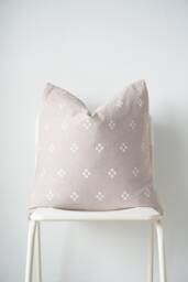 Block Print Pillow Cover Hmong Indigo Dyed Textile - thumbnail 1