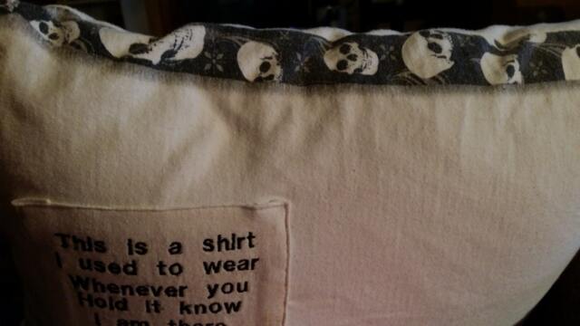 12x16 Memory Pillow Made From Your Loved Ones Clothing - image 1