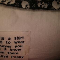 12x16 Memory Pillow Made From Your Loved Ones Clothing - thumbnail 2