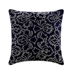 "Decorative Navy Blue Bed Pillow 24""x24""/26""x26" - thumbnail 1