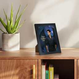 Framed Rhysand Bookshelf Decor, Personalised Book Boyfriend Painting, Frame Romantasy, Bat Boys Print, Acotar Gift, Birthday Bookish Reader - thumbnail 3