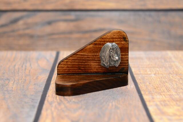 Afghan Hound - Wooden Candlestick With Dog, Souvenir, Decoration, Limited Edition, Collection - image 1