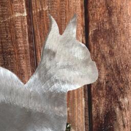 Boston Terrier Angel, Dog Tree Topper, Christmas, Holiday Decoration, Wreath Decor, Lover, Aluminum, Guardian Angel Dog, Pet Memorial - thumbnail 3