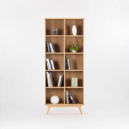 Bokk - Bookcase, Bookshelf, Mid Century Modern, Scandinavian, Shelf Unit Made Of Oak Wood - thumbnail 2