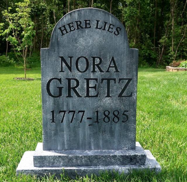 Nora Gretz Silly Clever Halloween Tombstone Yard Prop - image 1
