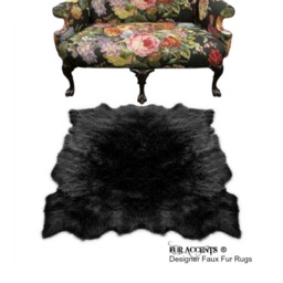 Plush Faux Fur Sheepskin Rug - Shag Area Rug, Handmade in Usa - thumbnail 4