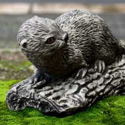 Garden Otter Statue Concrete Animal Sculpture Stone Wildlife Figurine Cement River Decoration Animal Ornament Otter Lover Gift Yard Art - thumbnail 2