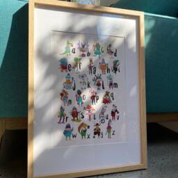 Animal Alphabet A-Z Art Print A4/A3 - Signed By Artist - thumbnail 2