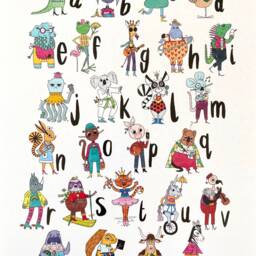 Animal Alphabet A-Z Art Print A4/A3 - Signed By Artist - thumbnail 3
