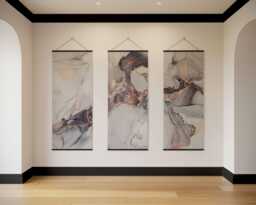 Rose Gold Marble Watercolour Tapestry - Wall Hanging Unique Art