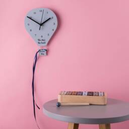 Hot Air Balloon Personalised Bedroom Wall Clock
