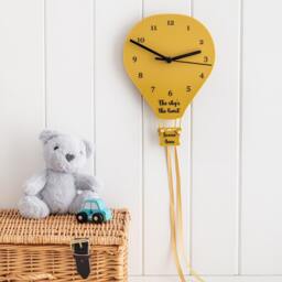 Hot Air Balloon Personalised Bedroom Wall Clock - thumbnail 3