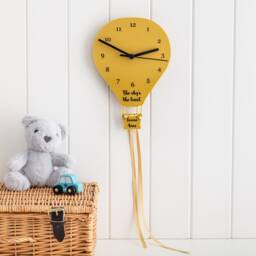 Hot Air Balloon Personalised Bedroom Wall Clock - thumbnail 2