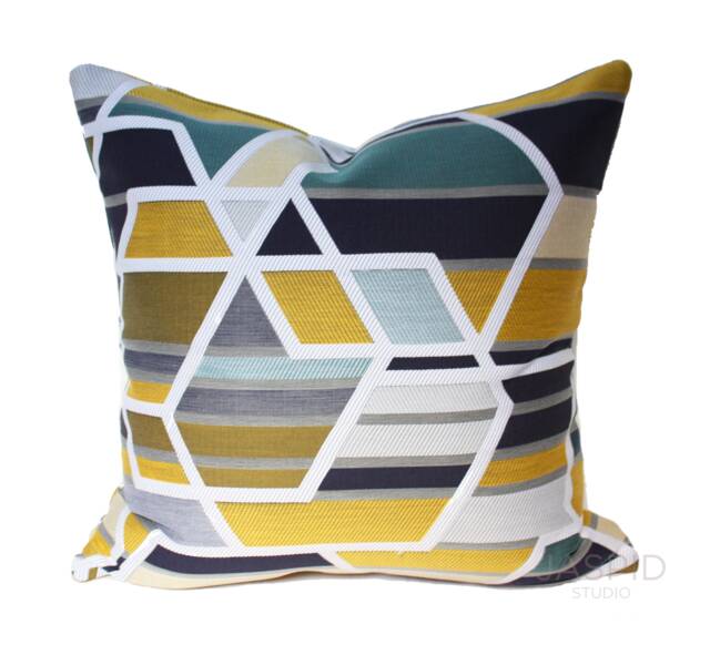 Maharam Agency Citrus Pillow Cover, Geometric Modern Design - image 1
