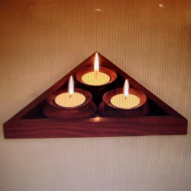 Tea Light Candle Holders Wooden, T Holders, Indian Art, Tea Holder, Indian Artifacts, India Gift, Diwali Gift - image 1